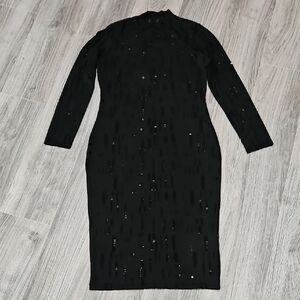 Chic Black Long Sleeve Dress